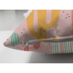 Çift Taraflı Renkli Zeminli Sevimli Kaktüs Desenli Dijital Baskılı Modern Süet Yastık Kırlent Kılıfı Realhomes