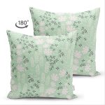 - Suet-K-8868-Gorsel2 - Realhomes Çift Taraflı Rengarenk Zemin Üzerinde Siyah Beyaz Çiçek Desenli Modern Süet Yastık Kırlent Kılıfı Realhomes