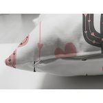 Çift Taraflı Beyaz Zeminli Renkli Kaktüs Desenli Dijital Baskılı Modern Süet Yastık Kırlent Kılıfı Realhomes