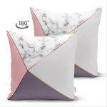 - Suet-K-8897-Gorsel2 - Realhomes Çift Taraflı Renkli Geometrik Desenli Mermer Motifli Dijital Baskılı Modern Süet Yastık Kılıfı Realhomes
