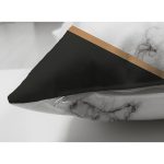 Çift Taraflı Renkli Geometrik Desenli Mermer Motifli Dijital Baskılı Modern Süet Kırlent Kılıfı Realhomes