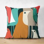 Realhomes Çift Taraflı Özel Tasarım Dijital Baskılı Modern Süet Yastık Kırlent Kılıfı Realhomes