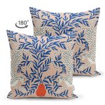 Realhomes Çift Taraflı Özel Tasarım Dijital Baskılı Modern Süet Yastık Kırlent Kılıfı Realhomes