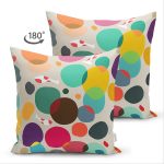 Realhomes Çift Taraflı Özel Tasarım Dijital Baskılı Modern Süet Yastık Kırlent Kılıfı Realhomes