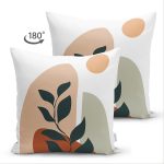 Realhomes Çift Taraflı Özel Tasarım Dijital Baskılı Modern Süet Yastık Kırlent Kılıfı Realhomes