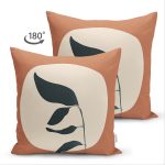 Realhomes Çift Taraflı Özel Tasarım Dijital Baskılı Modern Süet Yastık Kırlent Kılıfı Realhomes