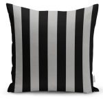 Gri Zeminde Geometrik Geyik Çizimli Dekoratif Kırlent Yastık Kılıfı Realhomes