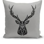 Siyah Zeminde Yesterday Now Tomorrow Yazılı Kırlent Kılıfı Realhomes