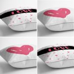 4'lü Sevgililer Günü Konseptli Özel Tasarım Modern Kombin Yastık Kırlent Kılıf Seti Realhomes