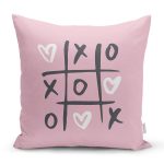 Sevgililer Günü Temalı Özel Tasarım Dijital Baskılı Modern Yastık Kırlent Kılıfı Realhomes