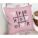 Sevgililer Günü Temalı Özel Tasarım Dijital Baskılı Modern Yastık Kırlent Kılıfı Realhomes