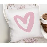 Sevgililer Günü Temalı Özel Tasarım Dijital Baskılı Modern Yastık Kırlent Kılıfı Realhomes