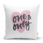 Sevgililer Günü Temalı Özel Tasarım Dijital Baskılı Modern Yastık Kırlent Kılıfı Realhomes