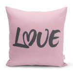 Sevgililer Günü Temalı Özel Tasarım Dijital Baskılı Modern Yastık Kırlent Kılıfı Realhomes