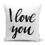 Sevgililer Günü Temalı Özel Tasarım Dijital Baskılı Modern Yastık Kırlent Kılıfı Realhomes