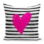 - Rh-K9012-Gorsel1 - Realhomes  Sevgililer Günü Temalı Özel Tasarım Dijital Baskılı Modern Yastık Kırlent Kılıfı Realhomes