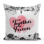 - Rh-K9014-Gorsel1 - Realhomes Sevgililer Günü Temalı Özel Tasarım Dijital Baskılı Modern Yastık Kırlent Kılıfı Realhomes