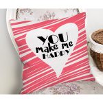 Sevgililer Günü Temalı Özel Tasarım Dijital Baskılı Modern Yastık Kırlent Kılıfı Realhomes