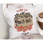 Sevgililer Günü Temalı Özel Tasarım Dijital Baskılı Modern Yastık Kırlent Kılıfı Realhomes