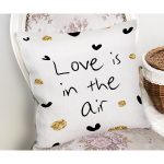 Sevgililer Günü Temalı Özel Tasarım Dijital Baskılı Modern Yastık Kırlent Kılıfı Realhomes