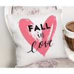 Sevgililer Günü Temalı Özel Tasarım Dijital Baskılı Modern Yastık Kırlent Kılıfı Realhomes