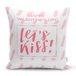 Sevgililer Günü Temalı Özel Tasarım Dijital Baskılı Modern Yastık Kırlent Kılıfı Realhomes