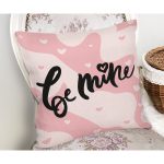 Sevgililer Günü Temalı Özel Tasarım Dijital Baskılı Modern Yastık Kırlent Kılıfı Realhomes