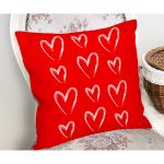 Sevgililer Günü Temalı Özel Tasarım Dijital Baskılı Modern Yastık Kırlent Kılıfı Realhomes