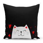 Sevgililer Günü Temalı Özel Tasarım Dijital Baskılı Modern Yastık Kırlent Kılıfı Realhomes