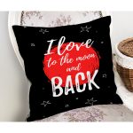 Sevgililer Günü Temalı Özel Tasarım Dijital Baskılı Modern Yastık Kırlent Kılıfı Realhomes