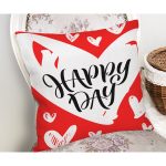 - Rh-K9079-Gorsel2 - Realhomes  Sevgililer Günü Temalı Özel Tasarım Dijital Baskılı Modern Yastık Kırlent Kılıfı Realhomes