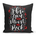 - Rh-K9081-Gorsel1 - Realhomes Sevgililer Günü Temalı Özel Tasarım Dijital Baskılı Modern Yastık Kırlent Kılıfı Realhomes