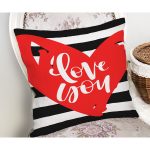 - Rh-K9082-Gorsel2 - Realhomes Sevgililer Günü Temalı Özel Tasarım Dijital Baskılı Modern Yastık Kırlent Kılıfı Realhomes