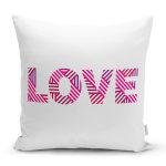 Sevgililer Günü Temalı Özel Tasarım Dijital Baskılı Modern Yastık Kırlent Kılıfı Realhomes