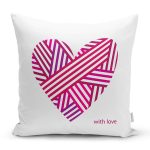 - Rh-K9088-Gorsel1 - Realhomes Sevgililer Günü Temalı Özel Tasarım Dijital Baskılı Modern Yastık Kırlent Kılıfı Realhomes