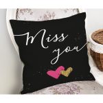 Sevgililer Günü Temalı Özel Tasarım Dijital Baskılı Modern Yastık Kırlent Kılıfı Realhomes