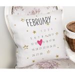 Sevgililer Günü Temalı Özel Tasarım Dijital Baskılı Modern Yastık Kırlent Kılıfı Realhomes