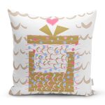 Sevgililer Günü Temalı Özel Tasarım Dijital Baskılı Modern Yastık Kırlent Kılıfı Realhomes