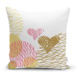 Sevgililer Günü Temalı Özel Tasarım Dijital Baskılı Modern Yastık Kırlent Kılıfı Realhomes