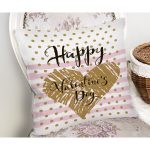 Sevgililer Günü Temalı Özel Tasarım Dijital Baskılı Modern Yastık Kırlent Kılıfı Realhomes