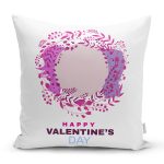 Sevgililer Günü Temalı Özel Tasarım Dijital Baskılı Modern Yastık Kırlent Kılıfı Realhomes