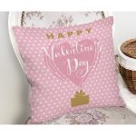 Sevgililer Günü Temalı Özel Tasarım Dijital Baskılı Modern Yastık Kırlent Kılıfı Realhomes