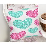 - Rh-K9111-Gorsel2 - Realhomes  Sevgililer Günü Temalı Özel Tasarım Dijital Baskılı Modern Yastık Kırlent Kılıfı Realhomes