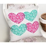 Sevgililer Günü Temalı Özel Tasarım Dijital Baskılı Modern Yastık Kırlent Kılıfı Realhomes