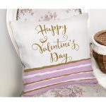 Sevgililer Günü Temalı Özel Tasarım Dijital Baskılı Modern Yastık Kırlent Kılıfı Realhomes