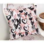 Sevgililer Günü Temalı Özel Tasarım Dijital Baskılı Modern Yastık Kırlent Kılıfı Realhomes