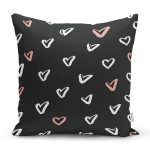 Sevgililer Günü Temalı Özel Tasarım Dijital Baskılı Modern Yastık Kırlent Kılıfı Realhomes