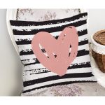 Sevgililer Günü Temalı Özel Tasarım Dijital Baskılı Modern Yastık Kırlent Kılıfı Realhomes