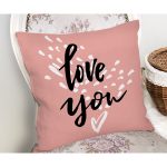 - Rh-K9145-Gorsel2 - Realhomes  Sevgililer Günü Temalı Özel Tasarım Dijital Baskılı Modern Yastık Kırlent Kılıfı Realhomes