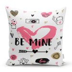 Sevgililer Günü Temalı Özel Tasarım Dijital Baskılı Modern Yastık Kırlent Kılıfı Realhomes